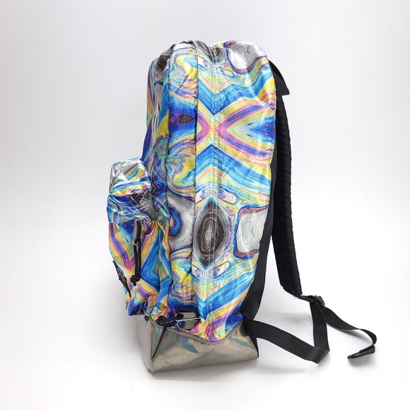 Jansport SUPER FX Oil Swirl Backpack School Bag‎ JS00T64Q Metalic Pack CLEAN! main image 7